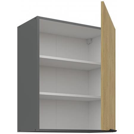 Szafka kuchenna górna 60 cm CREMA dąb cremona / antracyt 60 G-72 1F